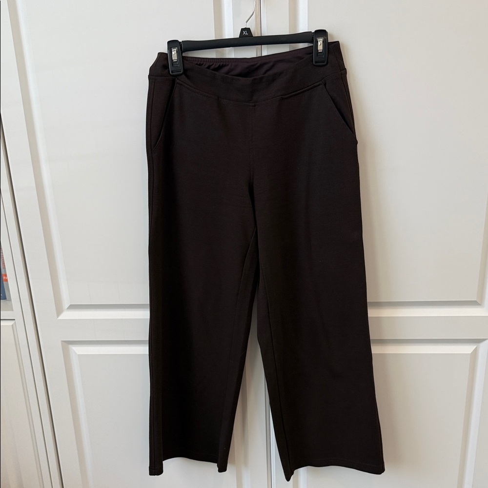 Belle by Kim Gravel Perfect Ponte  Chocolate Brown Pull-On Pants
